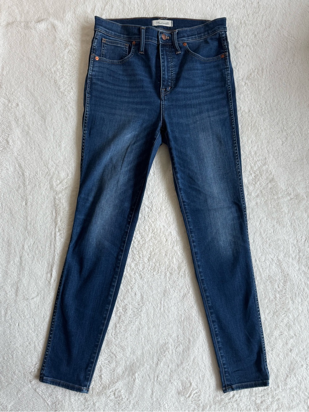 Madewell 10" High-Rise Skinny Jeans Danny Wash Size 29
